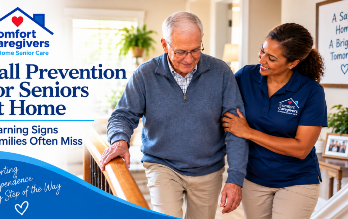 Fall prevention for seniors at home with caregiver assistance