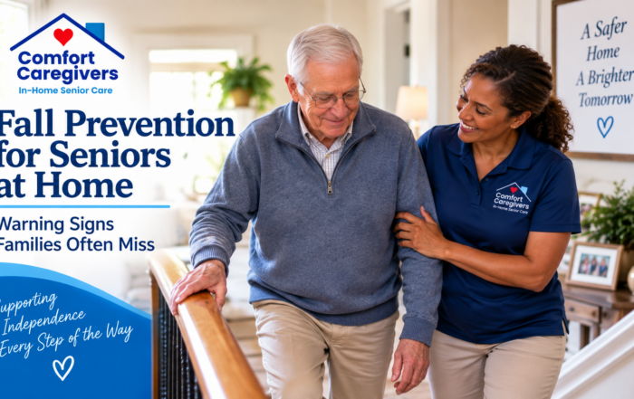 Fall prevention for seniors at home with caregiver assistance